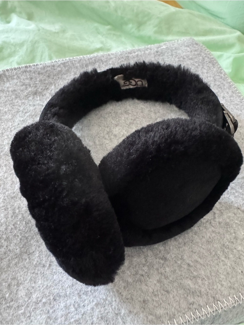UGG Black Shearling Headband